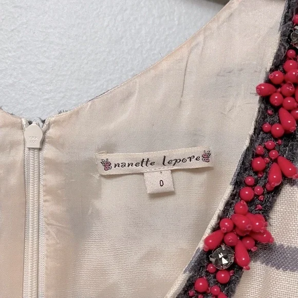 Nanette Lepore Cubist Shift Dress Sz 0 - Picture 4 of 8